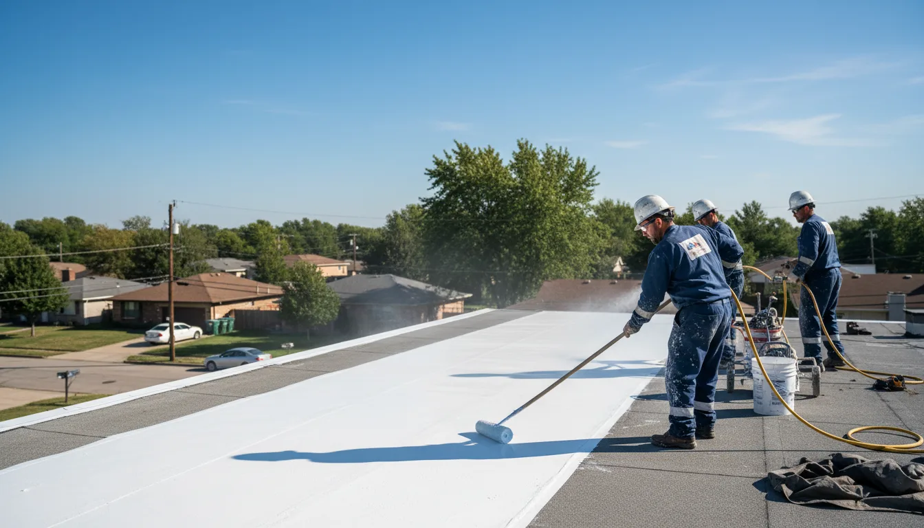 Commercial roof coating in Seville, FL near me